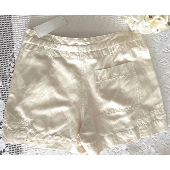 NWT Vince Slouchy Drawstring Shorts Linen Blend - Picture 5 of 13